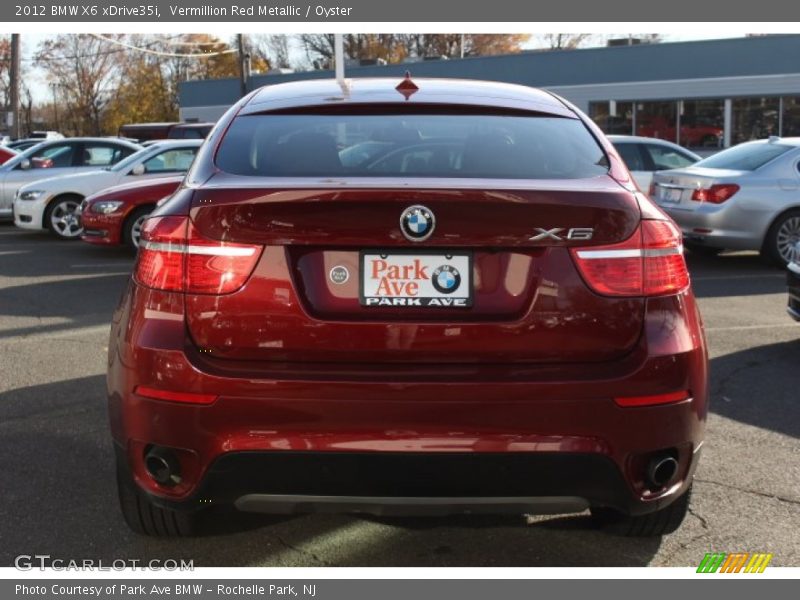 Vermillion Red Metallic / Oyster 2012 BMW X6 xDrive35i