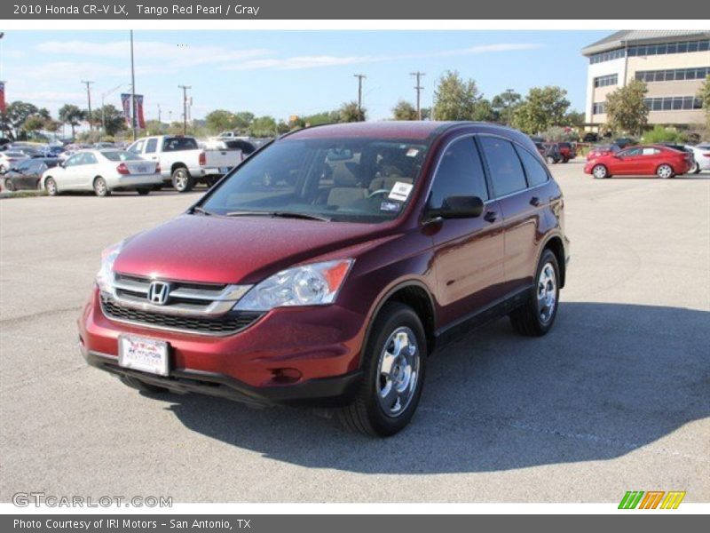 Tango Red Pearl / Gray 2010 Honda CR-V LX