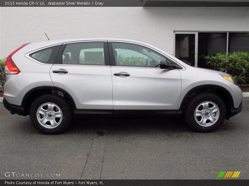 Alabaster Silver Metallic / Gray 2013 Honda CR-V LX