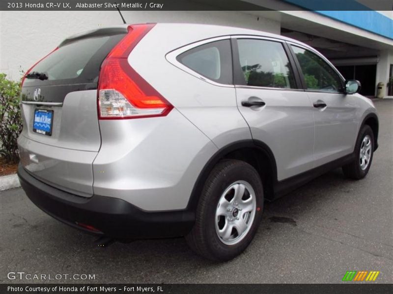 Alabaster Silver Metallic / Gray 2013 Honda CR-V LX