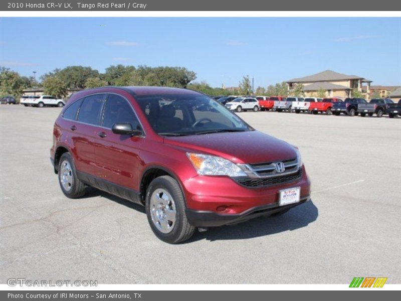 Tango Red Pearl / Gray 2010 Honda CR-V LX