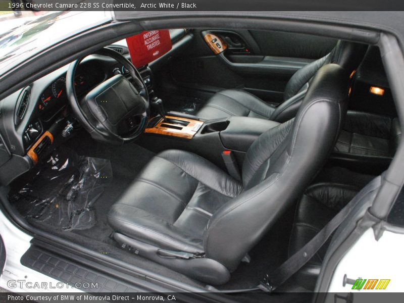 Black Interior - 1996 Camaro Z28 SS Convertible 