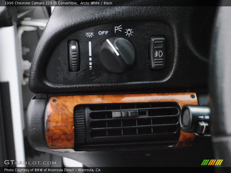 Controls of 1996 Camaro Z28 SS Convertible