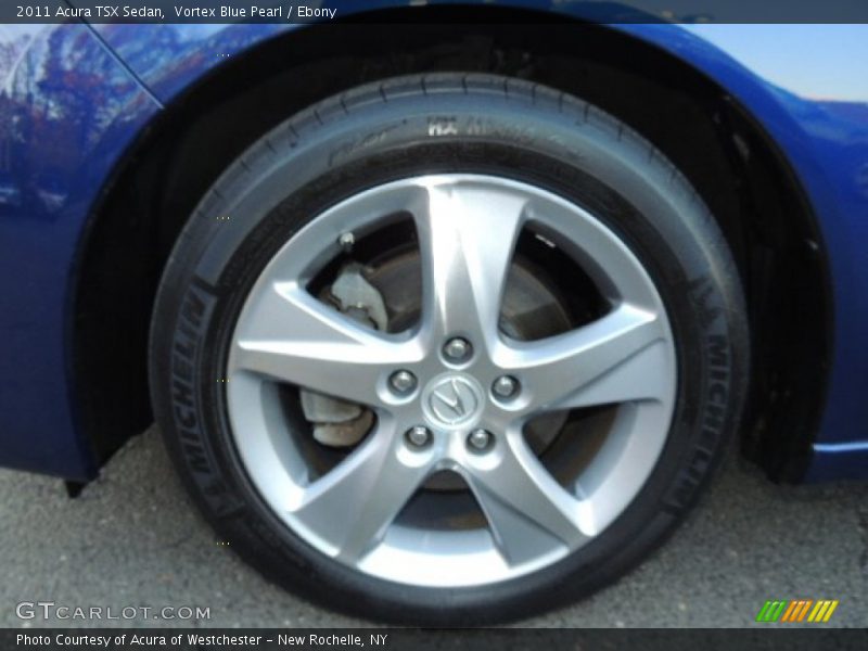 Vortex Blue Pearl / Ebony 2011 Acura TSX Sedan