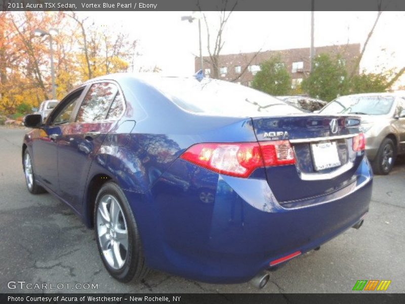 Vortex Blue Pearl / Ebony 2011 Acura TSX Sedan