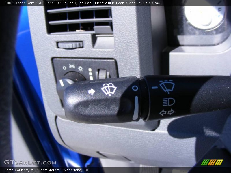 Electric Blue Pearl / Medium Slate Gray 2007 Dodge Ram 1500 Lone Star Edition Quad Cab
