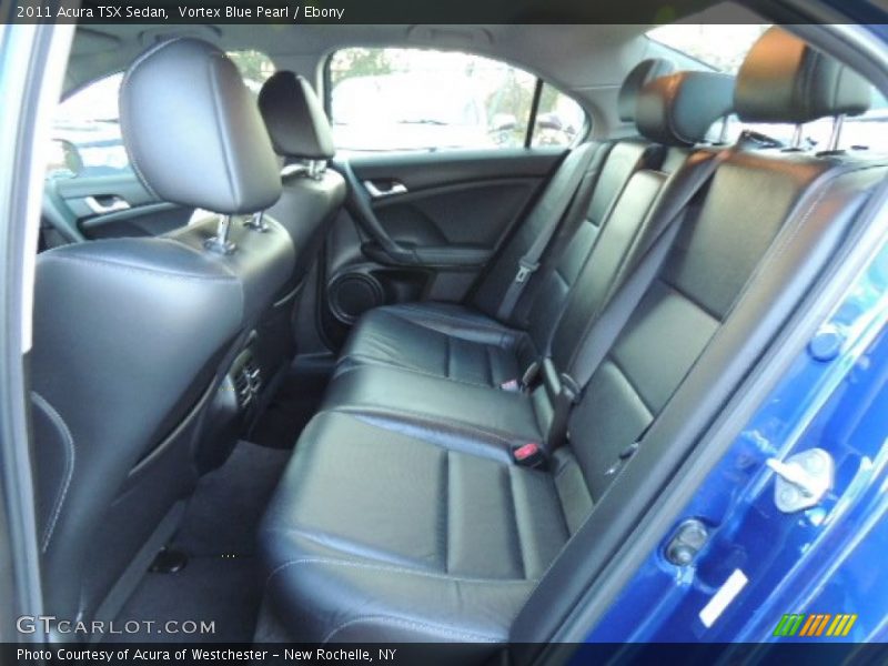Vortex Blue Pearl / Ebony 2011 Acura TSX Sedan