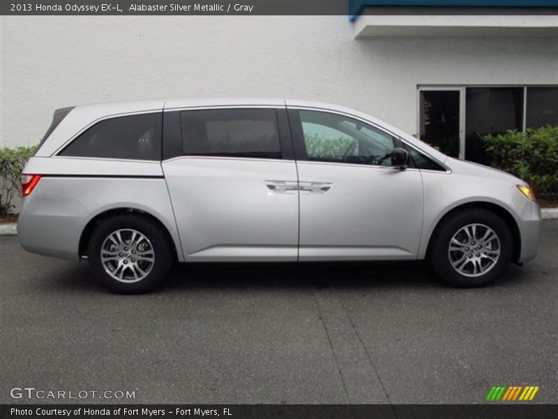 Alabaster Silver Metallic / Gray 2013 Honda Odyssey EX-L