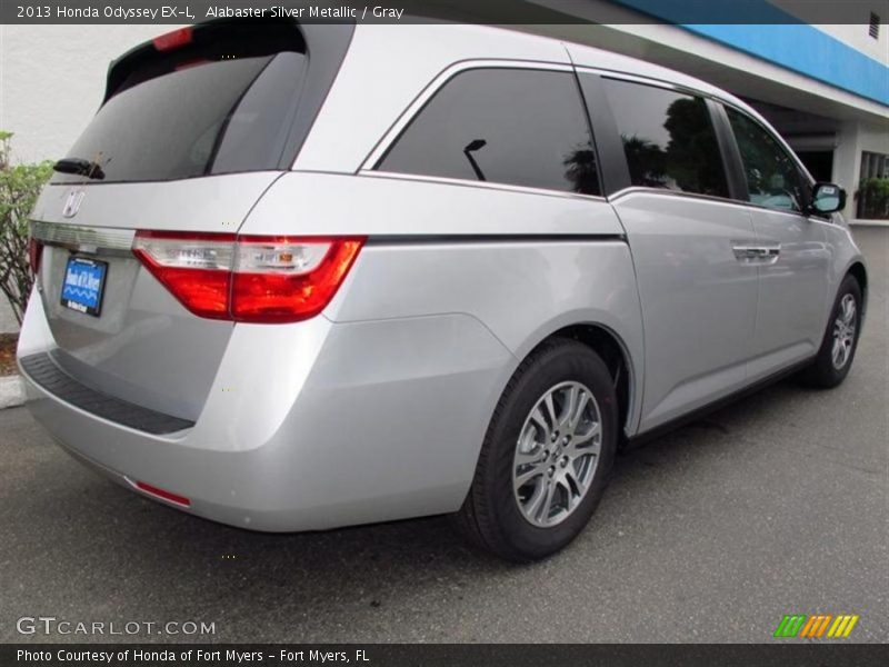 Alabaster Silver Metallic / Gray 2013 Honda Odyssey EX-L