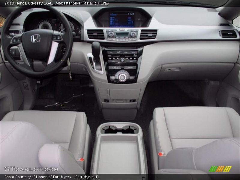 Alabaster Silver Metallic / Gray 2013 Honda Odyssey EX-L