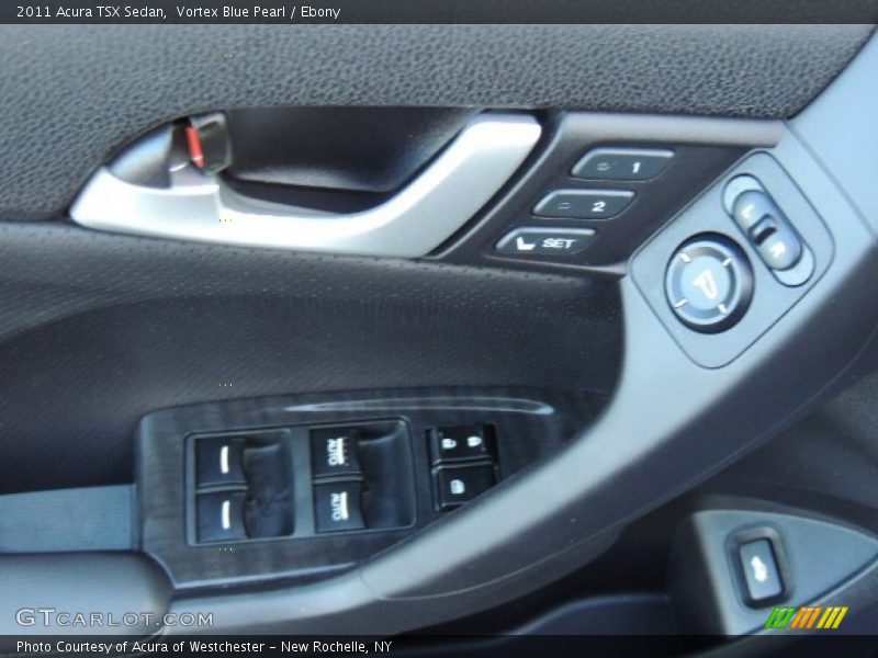 Vortex Blue Pearl / Ebony 2011 Acura TSX Sedan