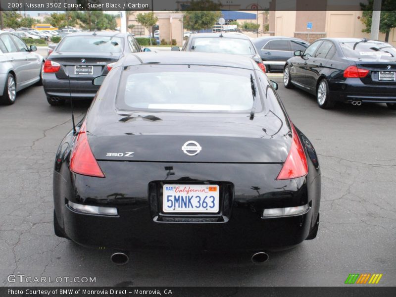 Super Black / Carbon 2005 Nissan 350Z Coupe