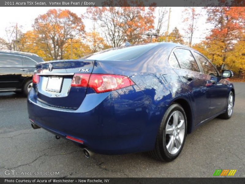 Vortex Blue Pearl / Ebony 2011 Acura TSX Sedan
