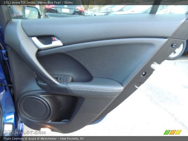 Vortex Blue Pearl / Ebony 2011 Acura TSX Sedan