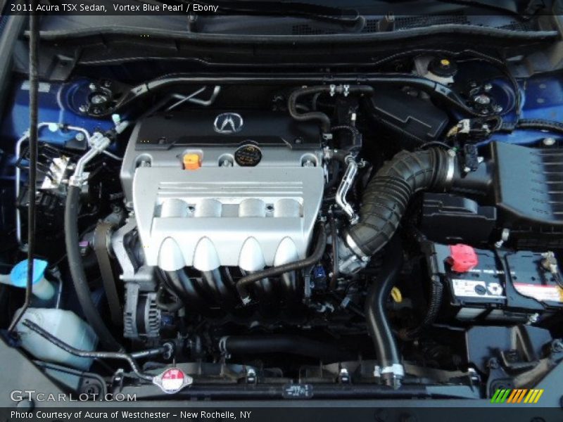 Vortex Blue Pearl / Ebony 2011 Acura TSX Sedan