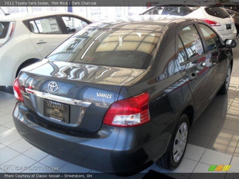 Flint Mica / Dark Charcoal 2011 Toyota Yaris Sedan