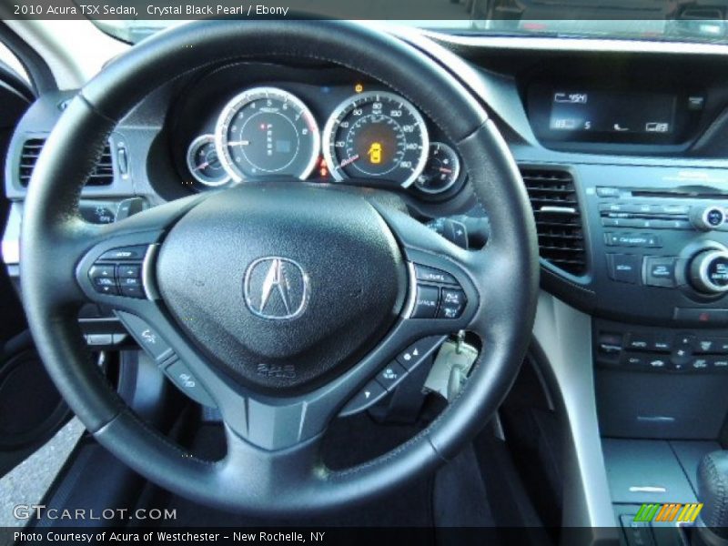 Crystal Black Pearl / Ebony 2010 Acura TSX Sedan