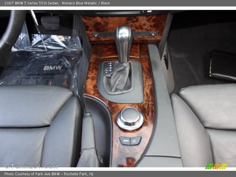 Monaco Blue Metallic / Black 2007 BMW 5 Series 550i Sedan
