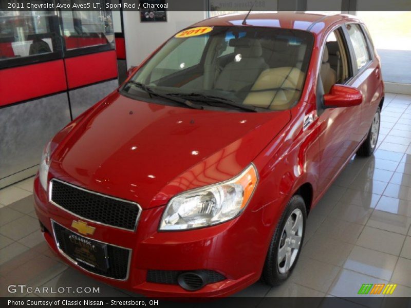 Sport Red / Charcoal 2011 Chevrolet Aveo Aveo5 LT