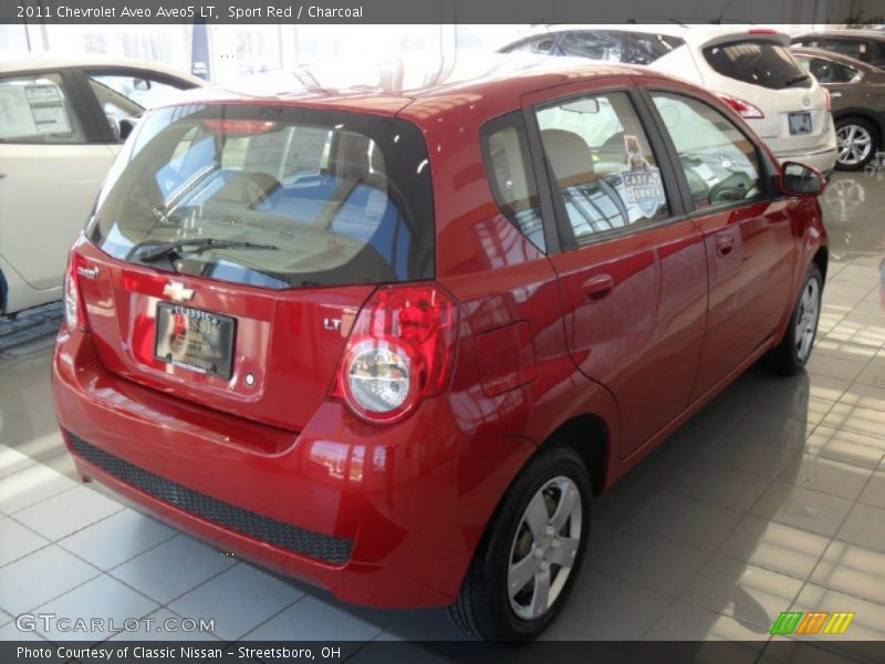 Sport Red / Charcoal 2011 Chevrolet Aveo Aveo5 LT