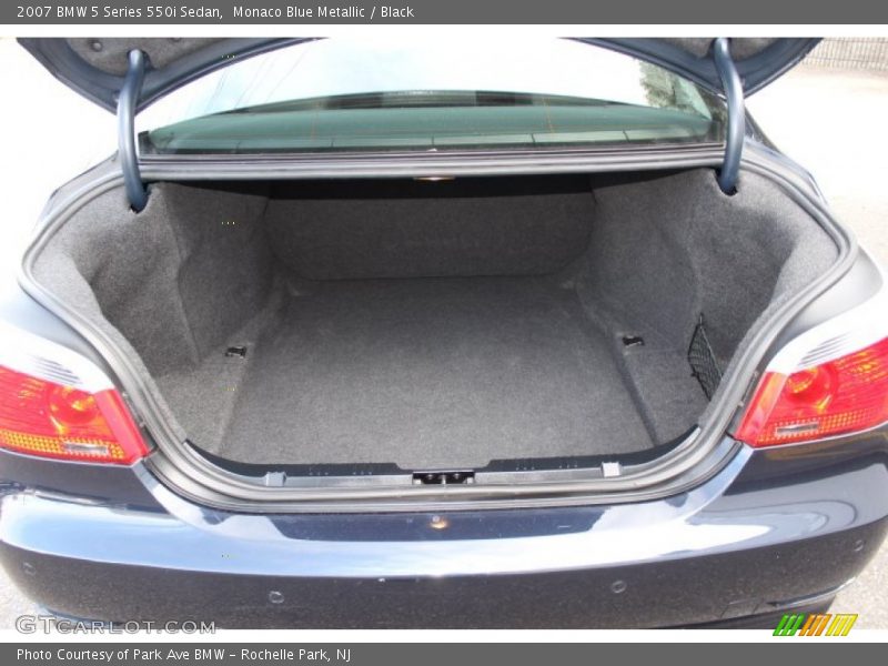 Monaco Blue Metallic / Black 2007 BMW 5 Series 550i Sedan