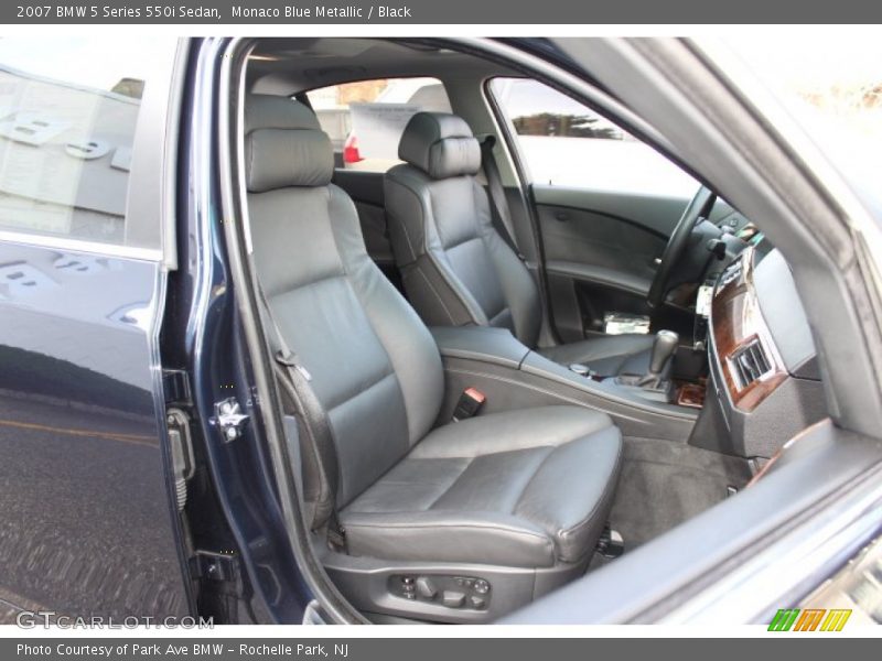 Monaco Blue Metallic / Black 2007 BMW 5 Series 550i Sedan