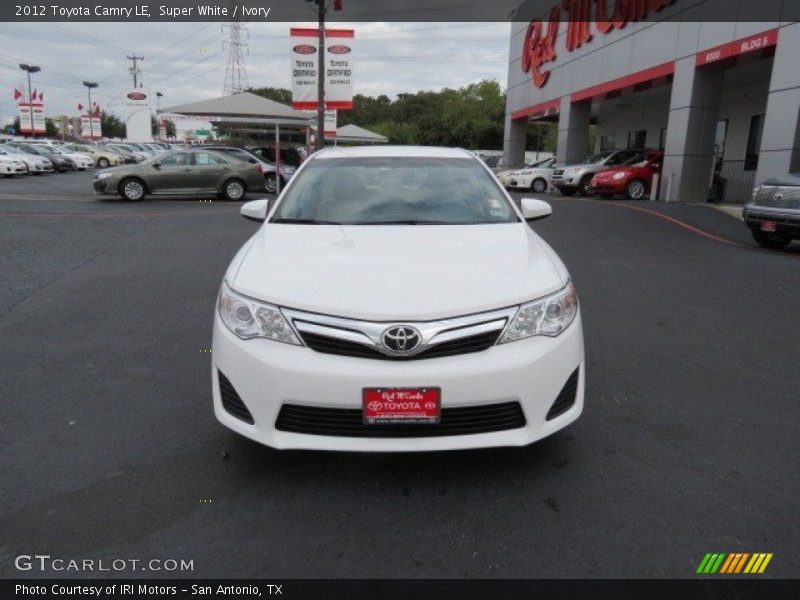 Super White / Ivory 2012 Toyota Camry LE