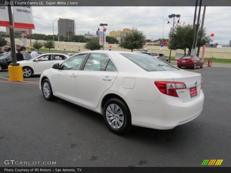 Super White / Ivory 2012 Toyota Camry LE