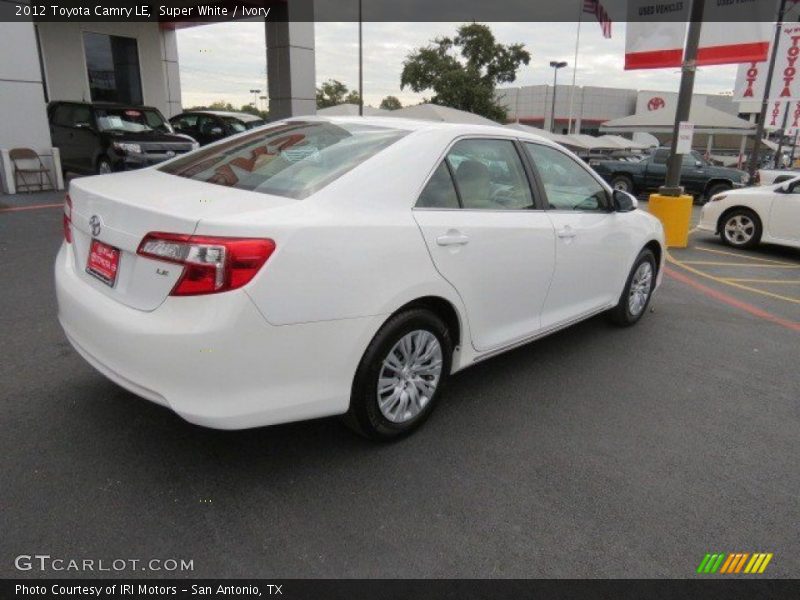 Super White / Ivory 2012 Toyota Camry LE