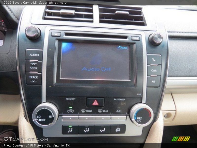 Super White / Ivory 2012 Toyota Camry LE