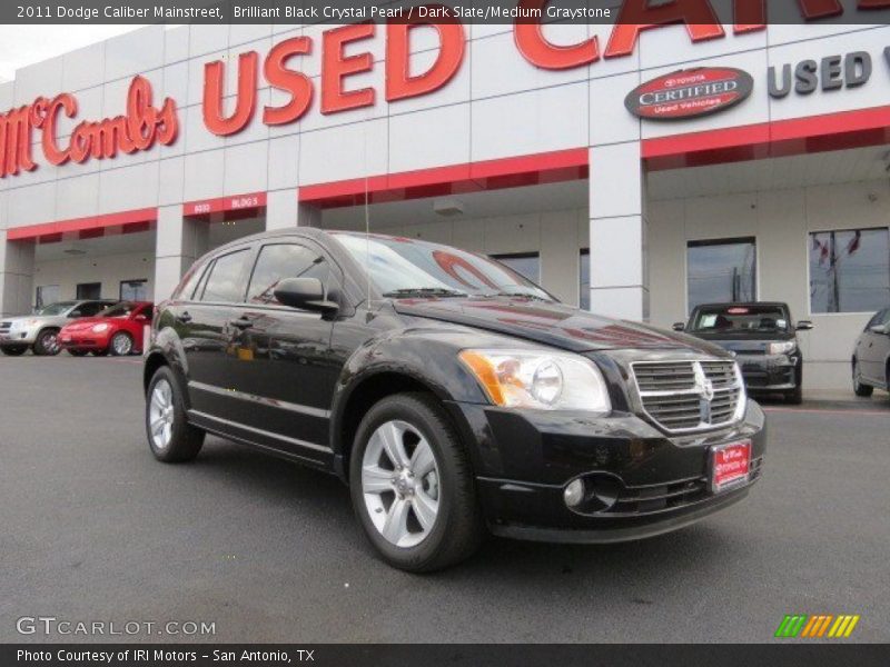 Brilliant Black Crystal Pearl / Dark Slate/Medium Graystone 2011 Dodge Caliber Mainstreet