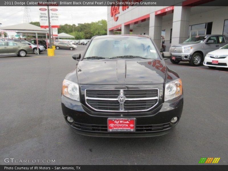 Brilliant Black Crystal Pearl / Dark Slate/Medium Graystone 2011 Dodge Caliber Mainstreet