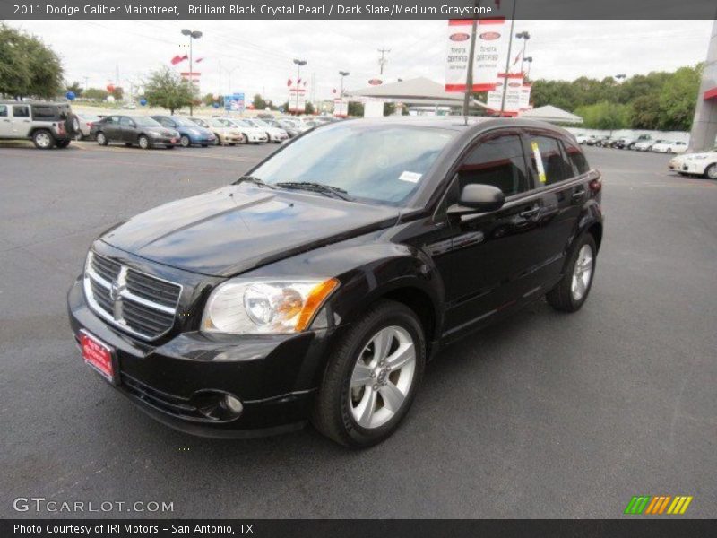 Brilliant Black Crystal Pearl / Dark Slate/Medium Graystone 2011 Dodge Caliber Mainstreet