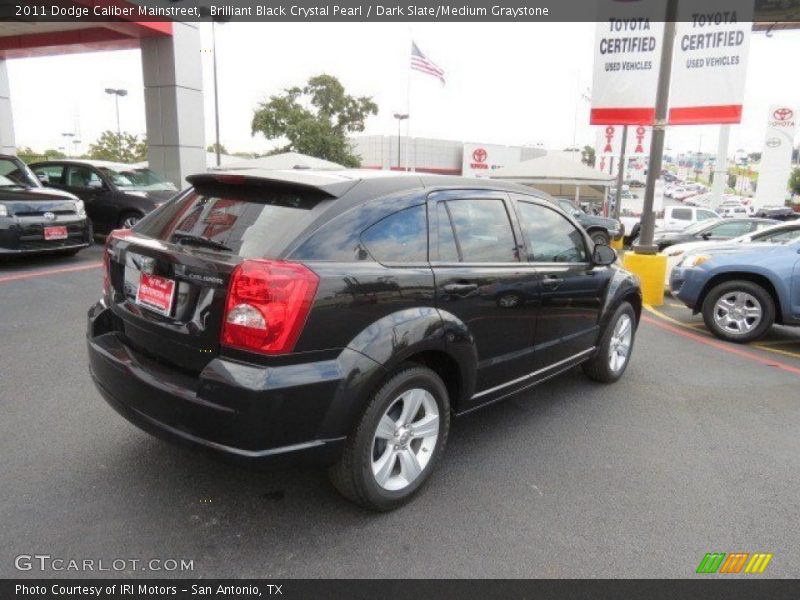 Brilliant Black Crystal Pearl / Dark Slate/Medium Graystone 2011 Dodge Caliber Mainstreet