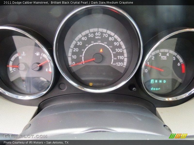 Brilliant Black Crystal Pearl / Dark Slate/Medium Graystone 2011 Dodge Caliber Mainstreet