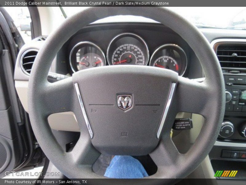 Brilliant Black Crystal Pearl / Dark Slate/Medium Graystone 2011 Dodge Caliber Mainstreet
