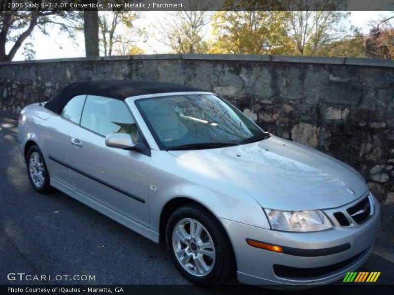 Silver Metallic / Parchment 2006 Saab 9-3 2.0T Convertible