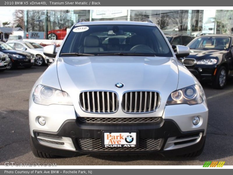 Titanium Silver Metallic / Black 2010 BMW X5 xDrive48i