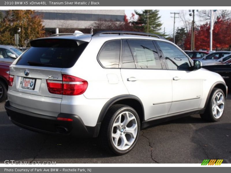 Titanium Silver Metallic / Black 2010 BMW X5 xDrive48i
