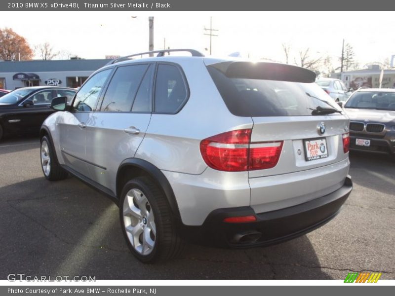 Titanium Silver Metallic / Black 2010 BMW X5 xDrive48i