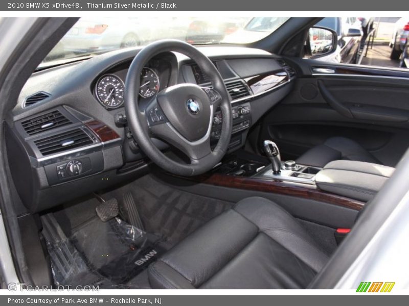 Titanium Silver Metallic / Black 2010 BMW X5 xDrive48i