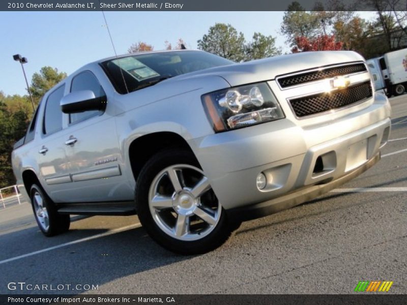 Sheer Silver Metallic / Ebony 2010 Chevrolet Avalanche LT