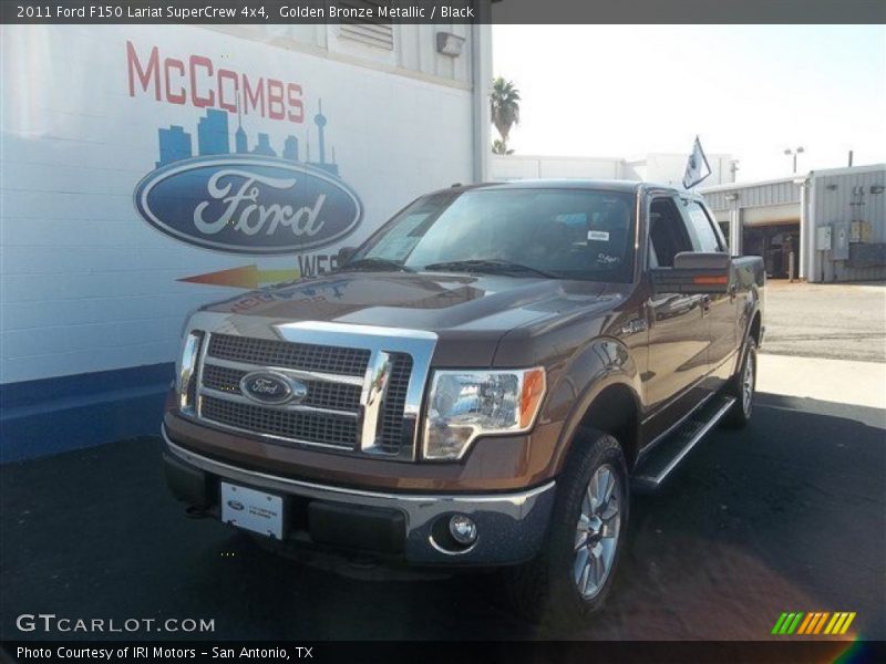 Golden Bronze Metallic / Black 2011 Ford F150 Lariat SuperCrew 4x4