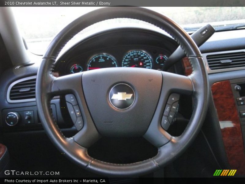Sheer Silver Metallic / Ebony 2010 Chevrolet Avalanche LT