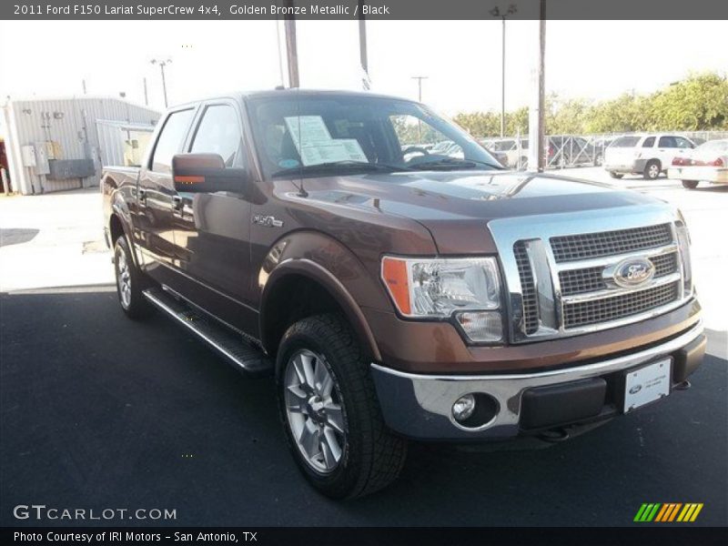 Golden Bronze Metallic / Black 2011 Ford F150 Lariat SuperCrew 4x4