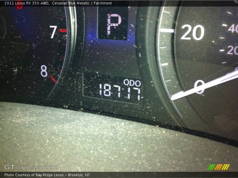 Cerulean Blue Metallic / Parchment 2011 Lexus RX 350 AWD