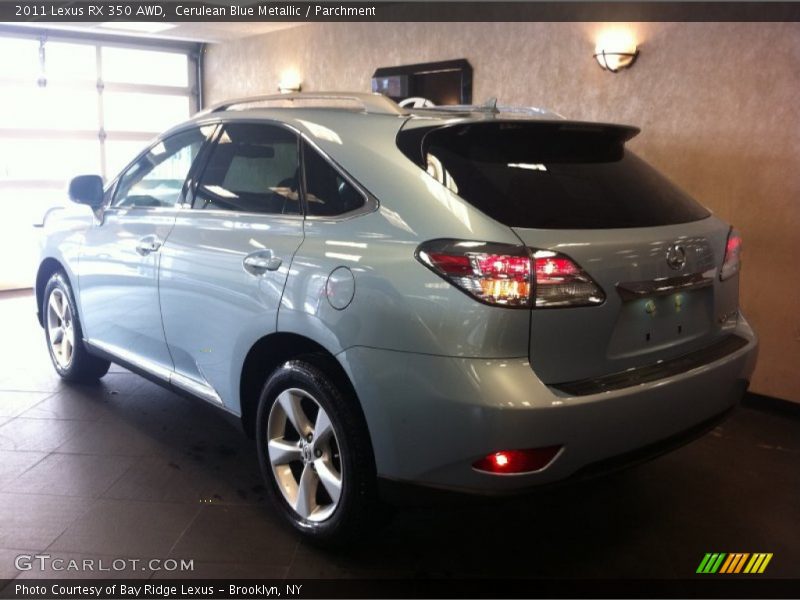 Cerulean Blue Metallic / Parchment 2011 Lexus RX 350 AWD