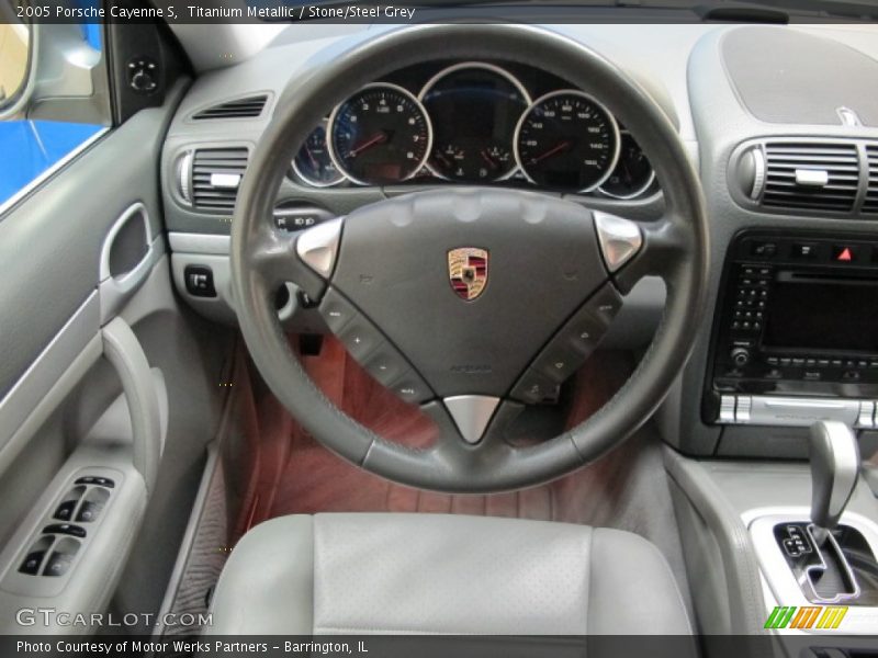 Titanium Metallic / Stone/Steel Grey 2005 Porsche Cayenne S