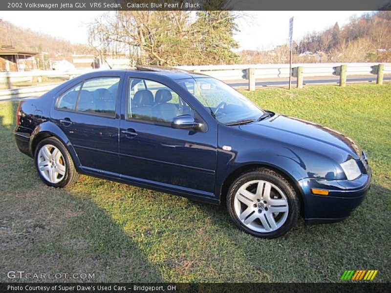 Galactic Blue Pearl / Black 2002 Volkswagen Jetta GLX  VR6 Sedan