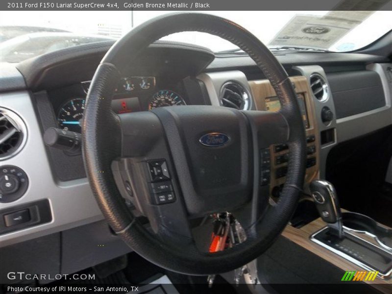 Golden Bronze Metallic / Black 2011 Ford F150 Lariat SuperCrew 4x4